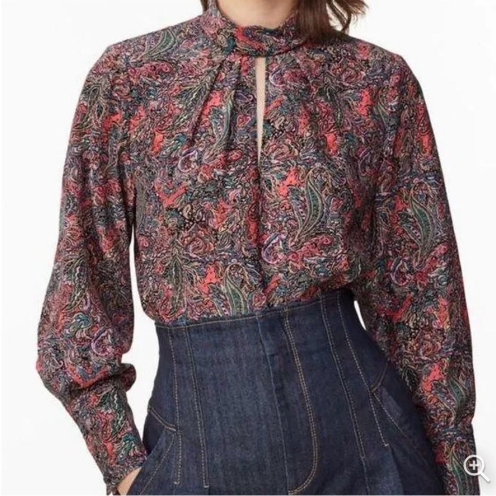 Rebecca Taylor paisley patterned blouse! Perfect condition!